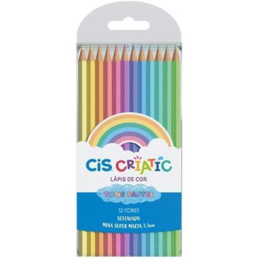 Imagem de Lápis De Cor Criatic C/ 12 Cores Tons Pastel - Cis