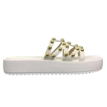 Imagem de Tamanco Moleca Flatform - Feminino - Branco off - 34, Branco off, 34