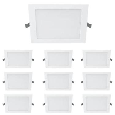Imagem de 20 Luminárias Plafon Philips Led Embutir 24w 4000k Bivoltc