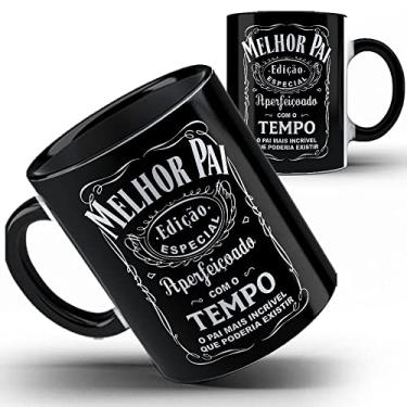 Imagem de Caneca preta Papai Whisky Melhor Pai