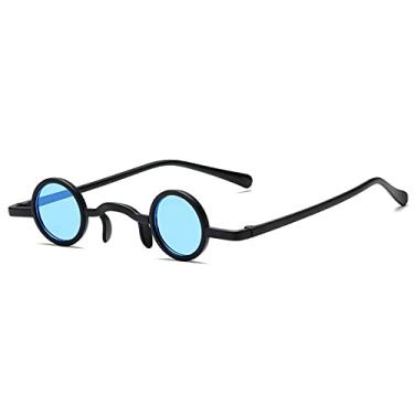 Imagem de Retro Steampunk Óculos de Sol Feminino Moda Pequena Redonda Lente Oceânica Óculos Homens Punk Sombras UV400 Óculos de Sol, 1, China