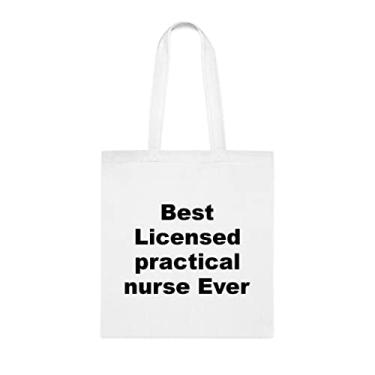 Imagem de Bolsa tote de enfermeira prática licenciada, a melhor bolsa prática para enfermeiras licenciadas, presente prático para enfermeiras licenciadas, bolsas reutilizáveis práticas licenciadas,
