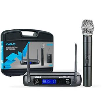 Imagem de Microfone De Mão Uhf Vwr15M Preto Vokal Vwr-15