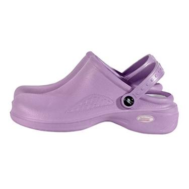 Imagem de M&M Scrubs - Sapatos femininos leves para enfermeiros/tamancos para amamentação, Lilac, 9