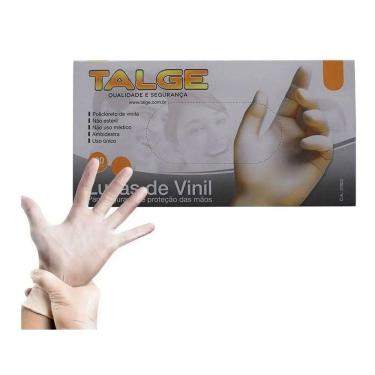 Imagem de 1000 Luva Vinil Tamanho P Sem Pó - Marca Talge  1Cx 