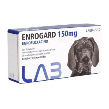 Imagem de Enrogard 150 Mg Antimicrobiano Cães E Gatos 10 Comprimidos - Labgard