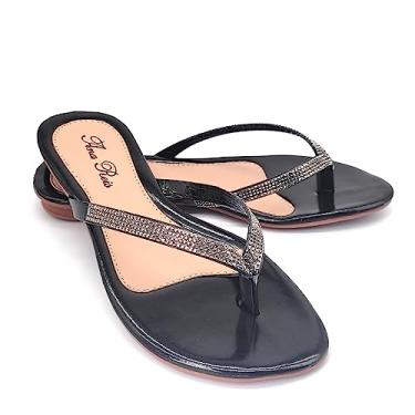 Imagem de Sandália Feminina Rasteirinha Salto 2 Cm de Dedo 777