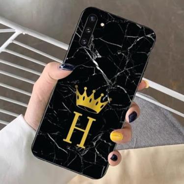 Imagem de Letra inicial de a a z capa de telefone para redmi note 4x5 a 6 7 8 pro t 9 pro 9s 10 pro 11 pro 11s 11epro poco m3pro, z8, para note 8