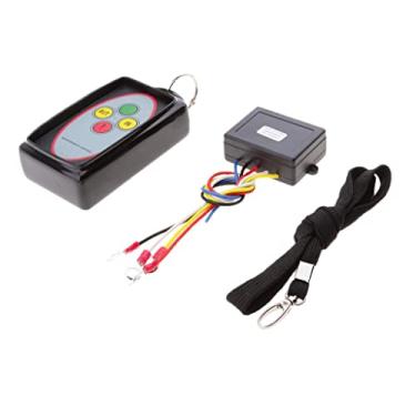 Imagem de Luzhengyang Kit receptor de controle remoto de guincho sem fio 24 V, alcance de 29,9 m, indicador LED para carro, UTV, ATV, SUV, caminhão, reboque, interruptor universal de 12 volts, monofone