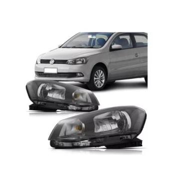 Imagem de Farol Gol G6 Máscara Negra 2013 2014 2015 Foco Simples Direito - Volks