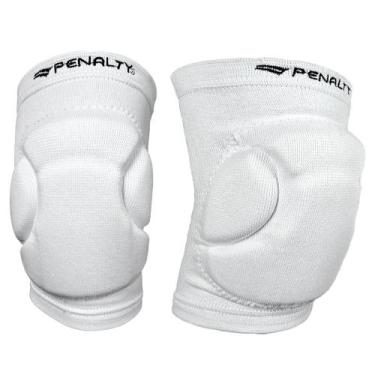 Imagem de Joelheira Penalty Indoor Pro Proteção Profissional Com NF, Branco, P