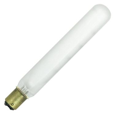 Imagem de Sunlite Lâmpada tubular incandescente T6.5 01985-SU, base de baioneta de contato duplo BA15D 40 Watts, 290 lúmens, regulável, sem mercúrio, 2600K branco quente, 1 contagem, Frost