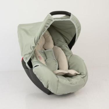 Imagem de Kit capa de bebê conforto e redutor - cinza claro - ALAN PIERRE BABY