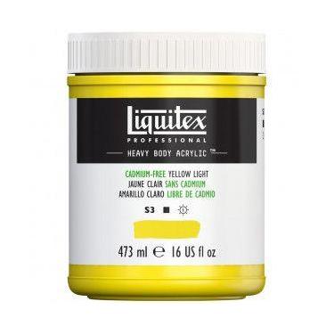 Imagem de Tinta Acrílica Liquitex Heavy Body 473ml S3 Cadmium Free Yellow Light