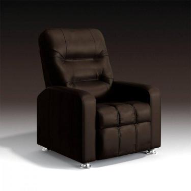 Imagem de Poltrona Do Papai Reclinável Maldivas Corino - Star Confort Marrom