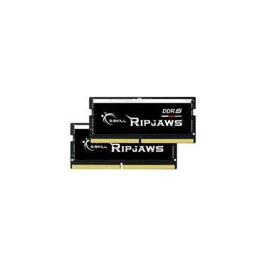 Imagem de Memória para Notebook G.Skill Ripjaws 32GB (2x16GB), DDR5, 5600 MHz, 262-Pin, SO-DIMM, Preto - F5-5600S4645A16GX2-RS