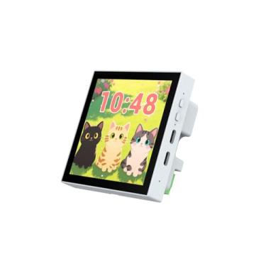 Imagem de Waveshare ESP32-P4-86-Panel-ETH-2RO, ESP32-P4 Smart 86 Box (com Extended Ethernet Port & RS485 & Relays), Característica dupla Core e Single-Core RISC-V, Onboard 4 polegadas 720 x 720 Pixel 5 -Point