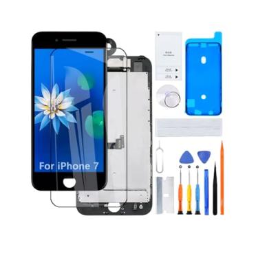 Imagem de Tela para iPhone 7 A1660 A1778 A1779 A1780 Tela LCD Substituição 3D Touch Screen Full HD Touch Screen ID Digitalizador Montagem da moldura, adesivo à prova d'água, kits de reparo Novo