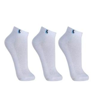 Imagem de Meias Lupo- Kit C/ 9 Pares Meias Cano Curto Ref.3225-089, 41-44, Branc