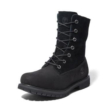 Imagem de Timberland Bota feminina Authentics Teddy Fleece impermeável dobrável nobuck, Preto, 40
