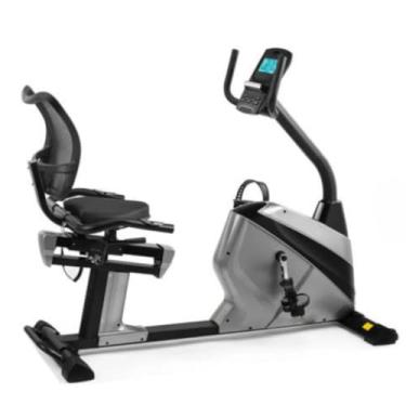 Imagem de Bicicleta Ergométrica Horizontal Magnética 8 Níveis, Banco com Encosto, Painel LCD e Rodas – Uso Residencial e Condomínios