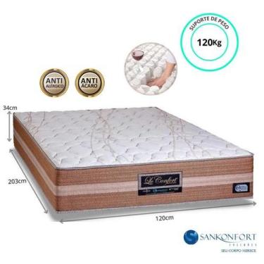 Imagem de Colchão Sankonfort Le Confort Viúva Medida Especial 120x203x34