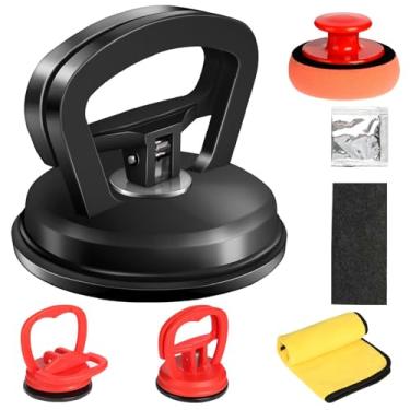 Imagem de Anatason Extrator de amassado de carro, kit de remoção de amassados com ventosa para reparo de amassados sem pintura - Ferramenta de reparo de carroceria automotiva para amassados, portas, objetos em
