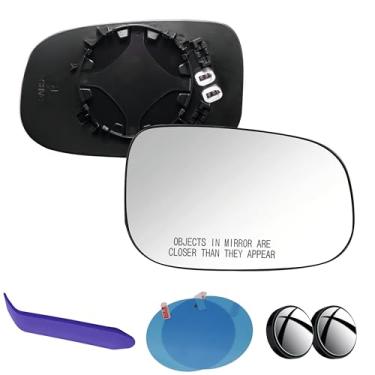 Imagem de EAP Vidro de espelho de passageiro compatível com Volvo S40 S60 S80 C30 C70 V50 V70, aquecido sem escurecimento automático, 30716484