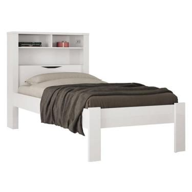 Imagem de Cama Solteiro Invicta Branco Brilho - Santos Andirá