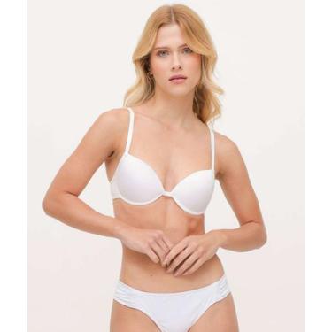 Imagem de Sutiã Push Up Básico Com Bojo Marisa-30017, 40, Branco