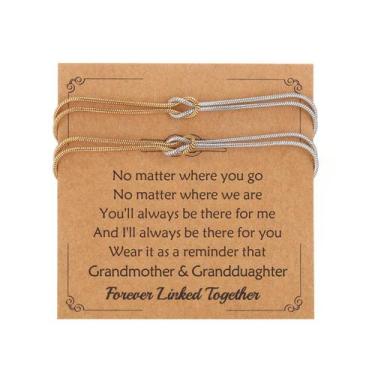 Imagem de Pulseiras SOPIFY Knot Matching para casais em ouro e prata