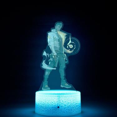 Imagem de Lâmpada de decoração de anime Night Light Valorants Phoenix 3D Illusion
