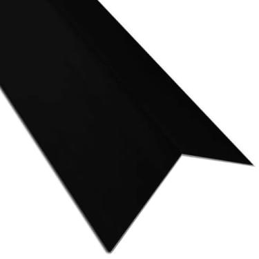 Imagem de Kit 3 Cantoneira Perfil Parede em L De 1 Polegada 25x25mm X 1 Metro Alumínio(Preto)