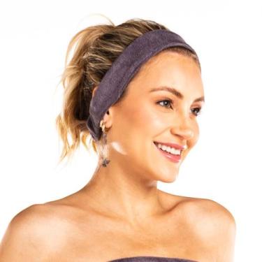 Imagem de Bandana/Faixa de Cabelo em Atoalhado para Skin Care e Maquiagem Vairel