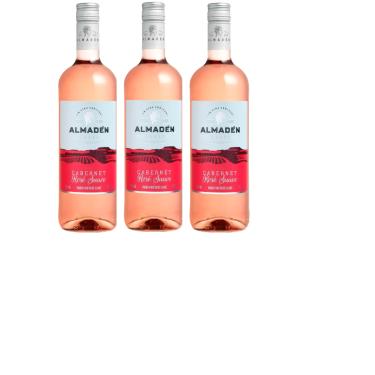 Imagem de Kit Vinho Almadén Cabernet Rosé Suave 750ml 3 unidades
