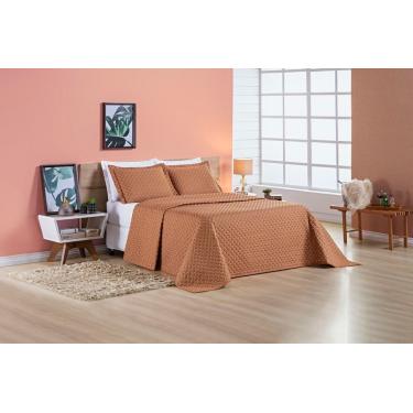 Imagem de Cobre Leito 200 Fios Queen Ravena 03 Peças - Terracota