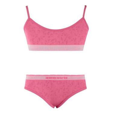 Imagem de Conjunto Top e Calcinha Tanga Infantil Rosa do Deserto - Zee Rucci, P