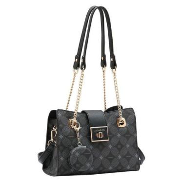 Imagem de Bolsa Feminina P Chenson CG85379 Monograma Contemporâneo Cor: Preto, P