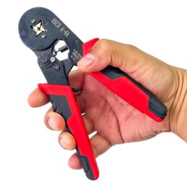 Imagem de Alicate Crimpador De Terminais Tubulares 0,25 a 10mm² com Catraca HSC8
