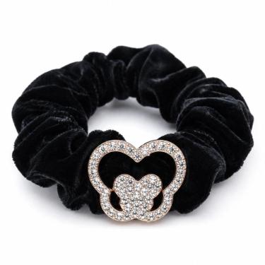 Imagem de Elastico De Veludo Para Cabelo Com Pingente De Strass Modelos Variados