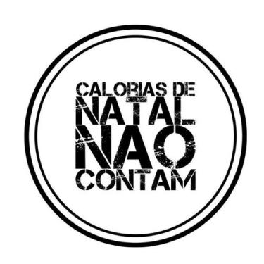 Imagem de Carimbo Artesanal Calorias de Natal não Contam - Cod.RI-054 - Rizzo Co
