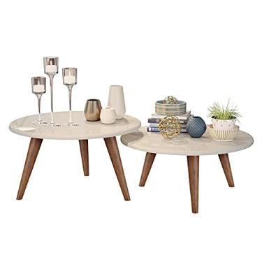 Imagem de DULLAR Móveis KIT MESAS CENTRO OFF WHITE
