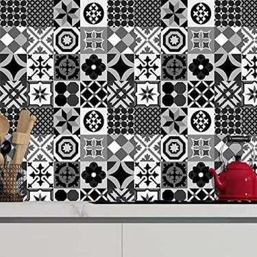 Imagem de Papel de Parede Adesivo Lavável Autocolante Decoração Cozinha Area Gourmet Azulejo 3 Metros