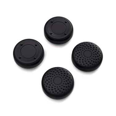 Imagem de PlayVital Tampas de aperto de polegar para Steam Deck LCD, para PS Portal Remote Player Silicone Thumbsticks Grips Joystick Caps para Steam Deck OLED - Pontos elevados e design cravejado