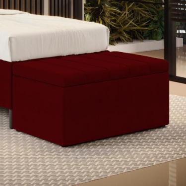Imagem de Calçadeira Baú Navi 90 / Z-002 Sued Bordô  - ARADECOR, Bordô, 90X46X45