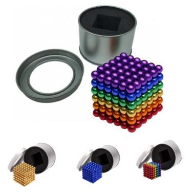 Imagem de Neocube Imã Bolinhas Magnéticas Neodímio Coloridos Diversas Cores Com 