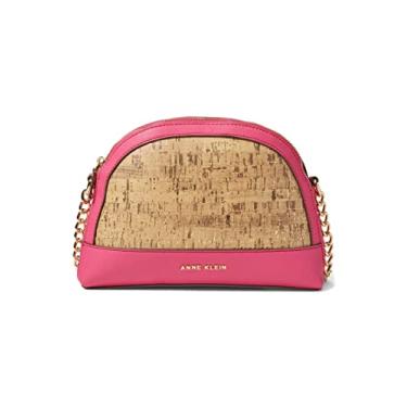Imagem de Anne Klein Corpo transversal com compartimento triplo, fúcsia/cortiça, Fúcsia/Cortiça, One Size