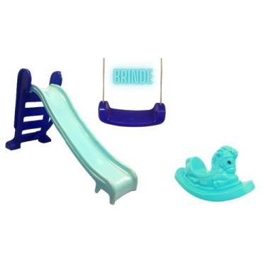 Imagem de Kit Exclusivo escorrega Médio Criança até 7 Anos+ Balanço radical  sem