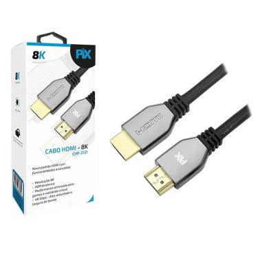 Imagem de Cabo Hdmi 2.1 8K 4K 120Hz 48Gb Xbox One X Ps5 Ps4 Pro
