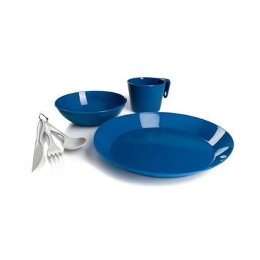 Imagem de GSI Outdoors Conjunto de mesa Cascadian para acampamento, leve e durável, azul